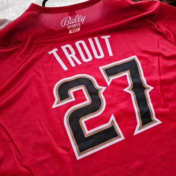 Mike Trout Los Angeles Angels x Anaheim Ducks NHL Hockey Sweater Jersey SGA XL - Picture 3 of 5